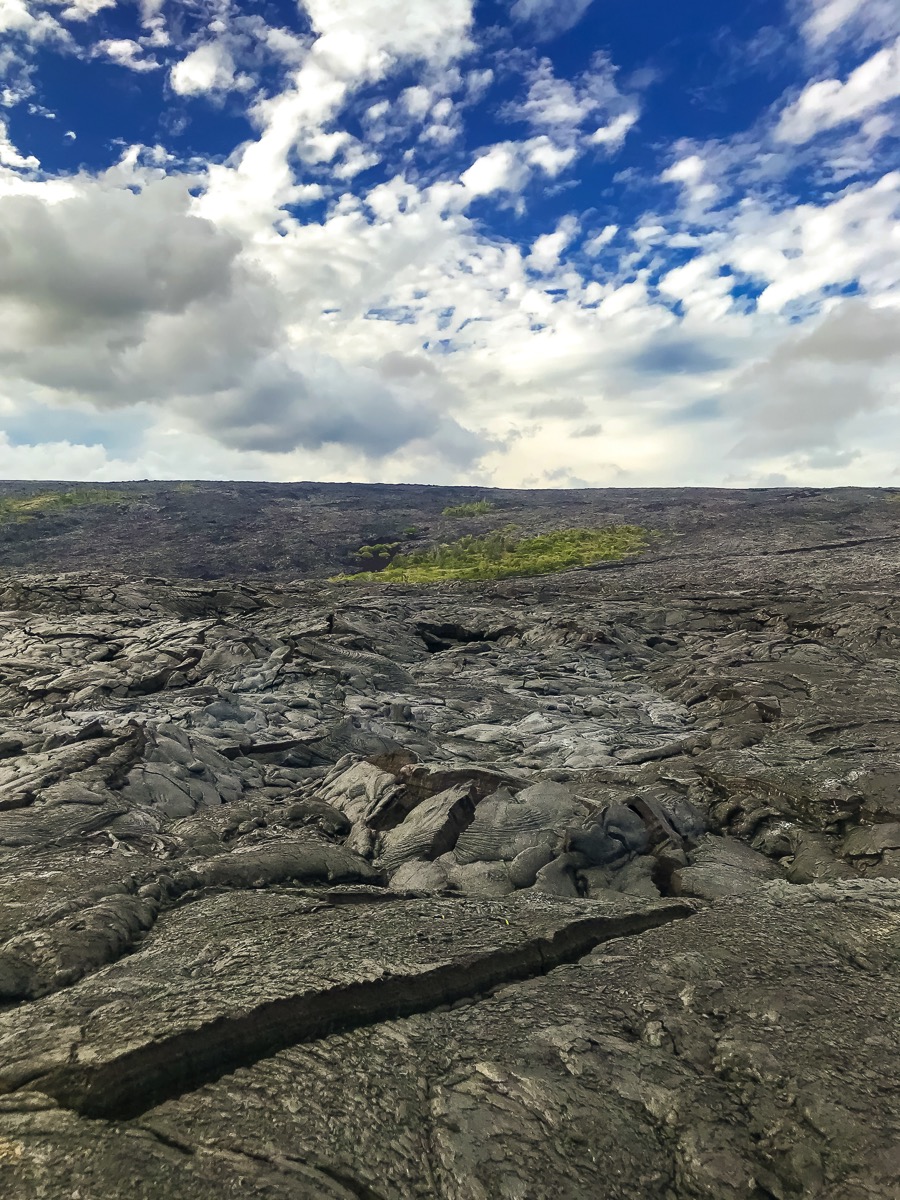 Lava Wanderung über einen erstarrten Flow von 2010