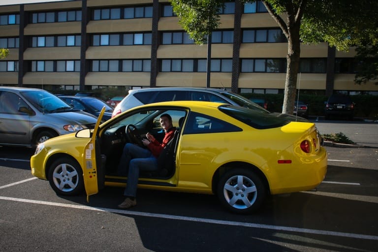 unser Mietauto für die ersten zwei Wochen