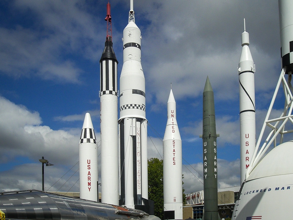 Huntsville Rocket Garden im Space and Rocket Center Huntsville
