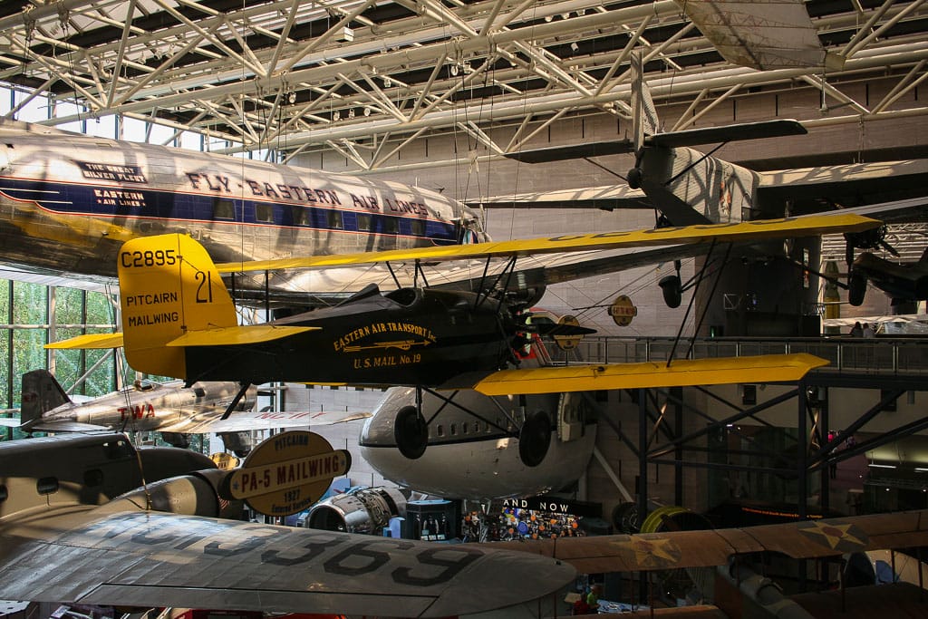 alter Postflieger im National Air and Space Museum