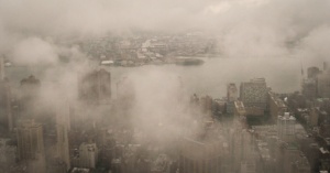 Ausblick bei Nebel vom Empire State Building