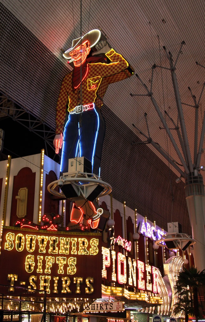 Vegas Vic bei der Fremont Street Experience