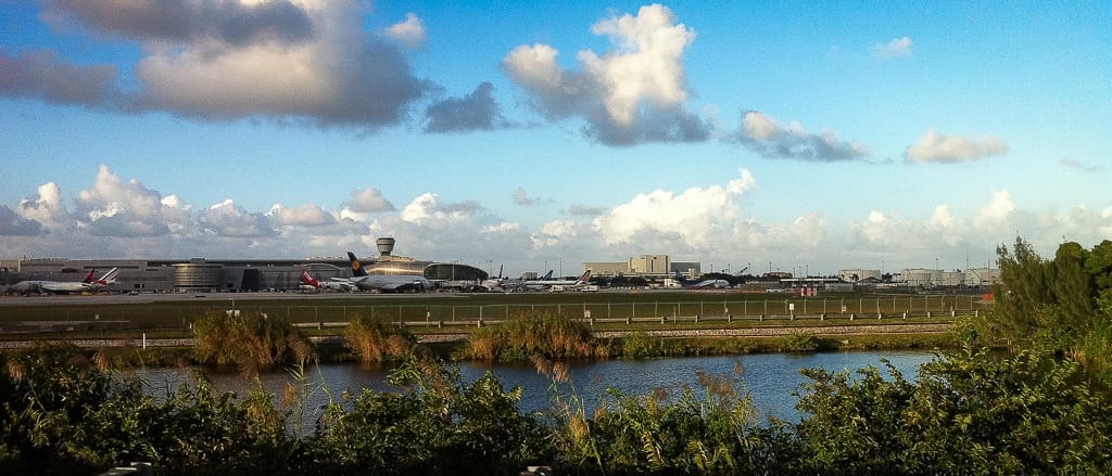 A380 am Apron von Miami