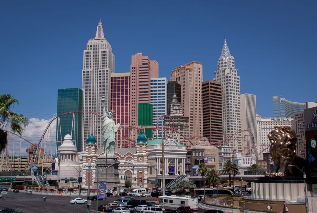 The New York New York Hotel  am Las Vegas Boulevard