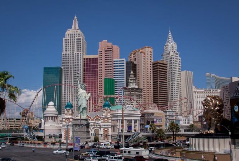 The New York New York Hotel am Las Vegas Boulevard