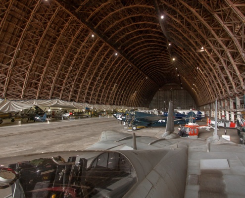 Blick in den Hangar