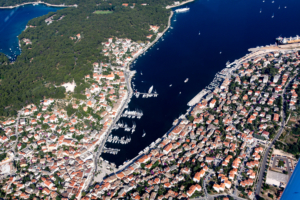 Mali Losinj Kroatien Luftaufnahme