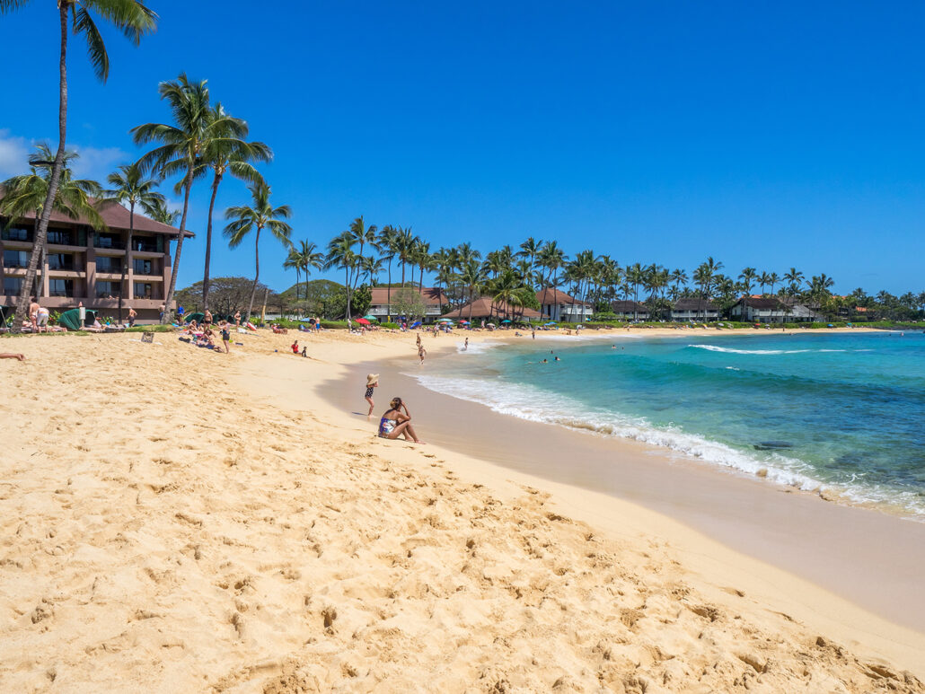 Sehenswürdigkeit Kauai: Poipu Beach