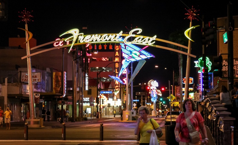 Eingang zur Fremont Street