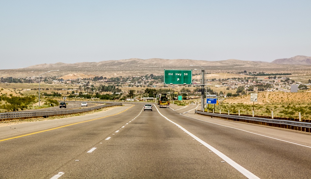 Auf der I-15 von Las Vegas nach San Diego