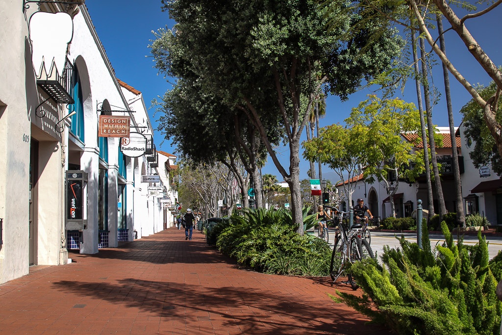Einkaufsstraße in Santa Barbara